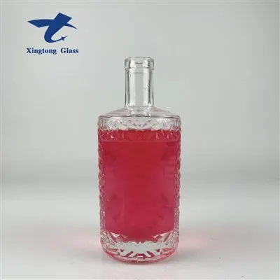 زجاجات الجن الزجاجية ذات القاعدة السميكة المستديرة